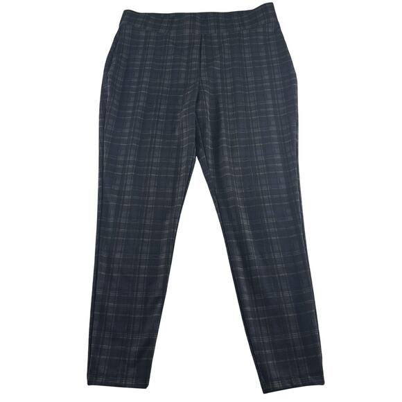 Christopher & Banks Pants - Christopher & Banks Dress Pants Mid Rise Plaid Shaped Fit Size XL Women Stretchy